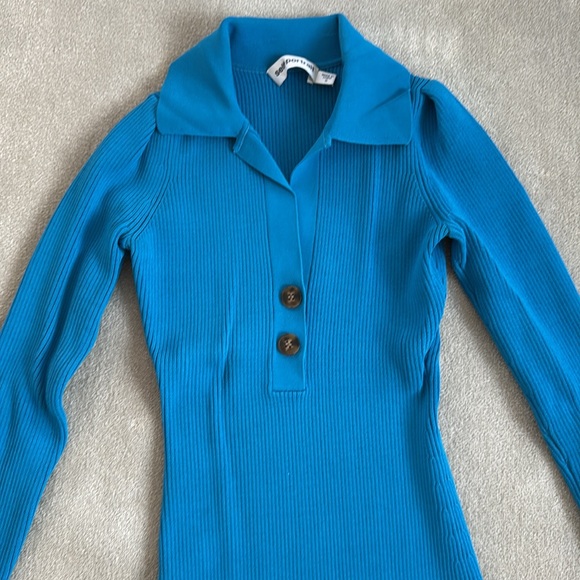 Self Portrait blue polo knit dress, size S - Picture 2 of 7